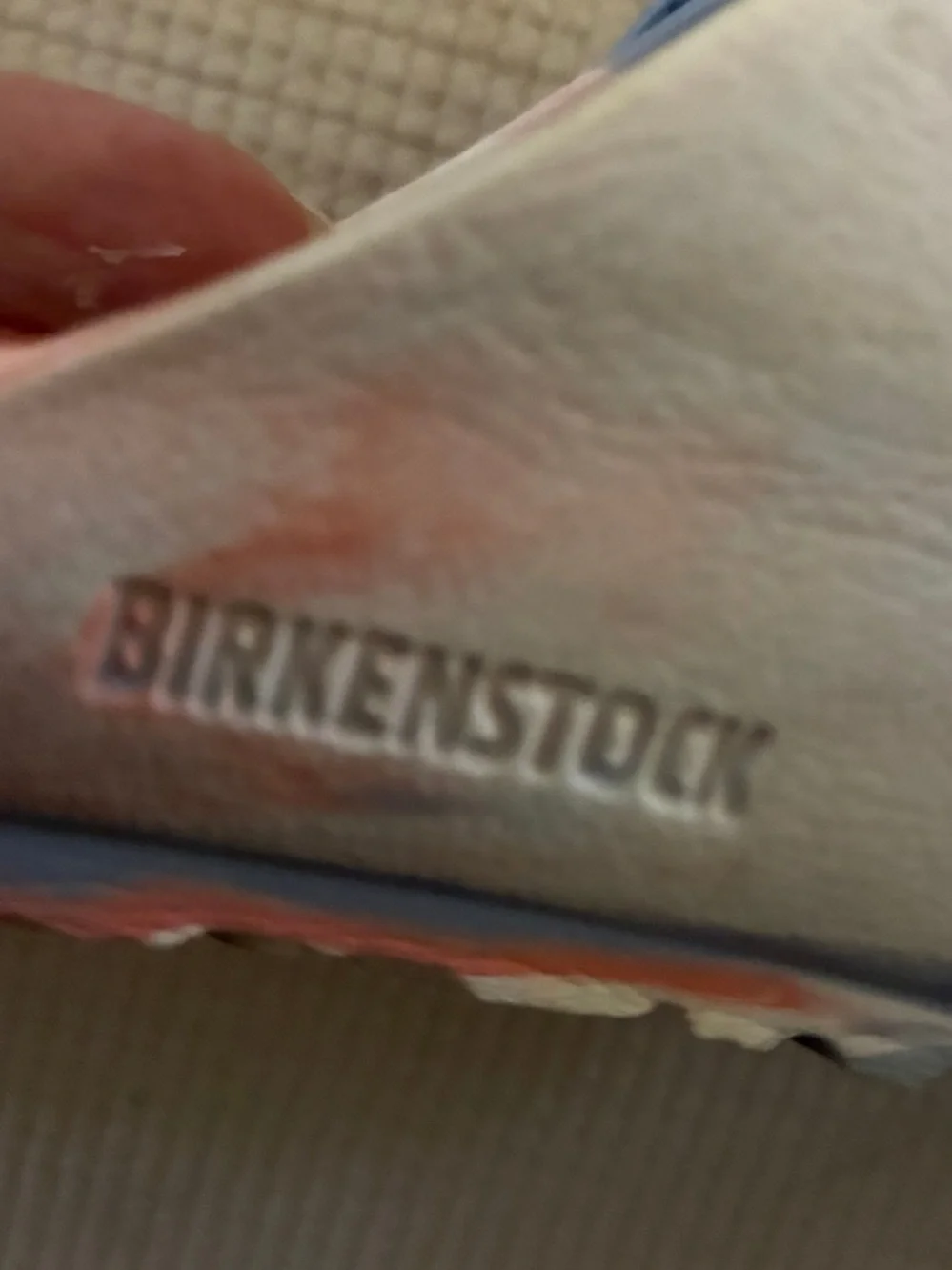 Birkenstock Kids Double-Buckle Slides in Light Blue and Coral size 27eu 9-9.5 us